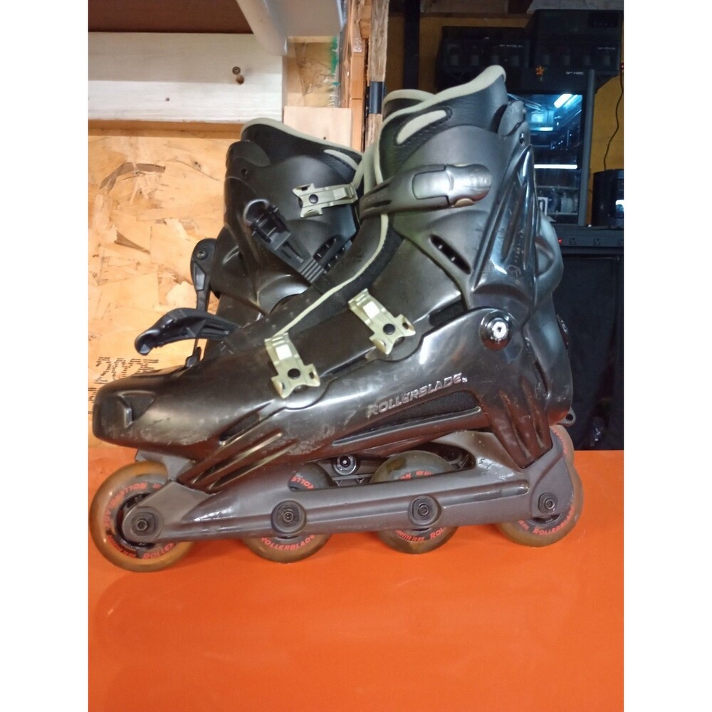 Skates Roller Blades Adult Size 10 Black Adjustable Used Good Condition